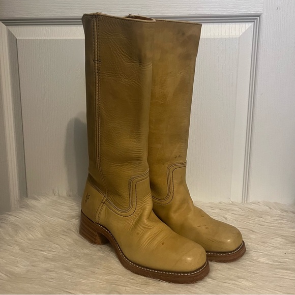 Frye Shoes - Vintage Frye Banana Campus Calf Boots